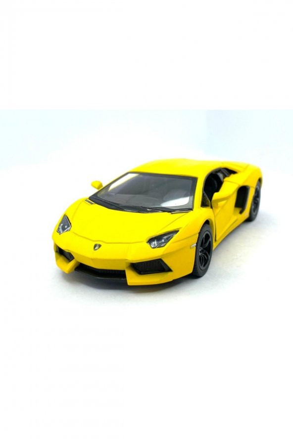 Lamborghini (MAT RENKLİ) Çek Bırak 5inch. Lisanslı Model Araba, Oyuncak Araba