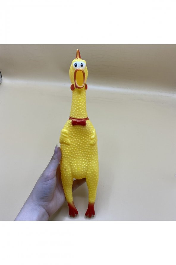 Köpek Için Öten Tavuk Horoz Oyuncak 30 Cm - 4