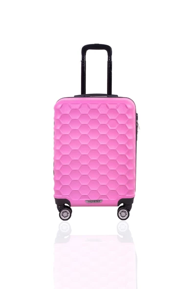 Polo&Sky Petek Model Pembe Renk 2'li Valiz Seti (Küçük+Büyük) - 3