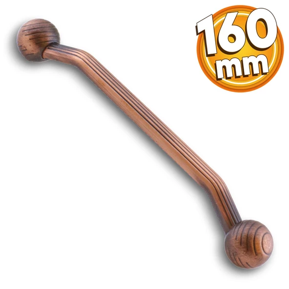 Topuz Eskitme Antik Bakır 160 mm Metal Mobilya Mutfak Çekmece Dolap Dolabı Kulpu Kulbu Kulpları
