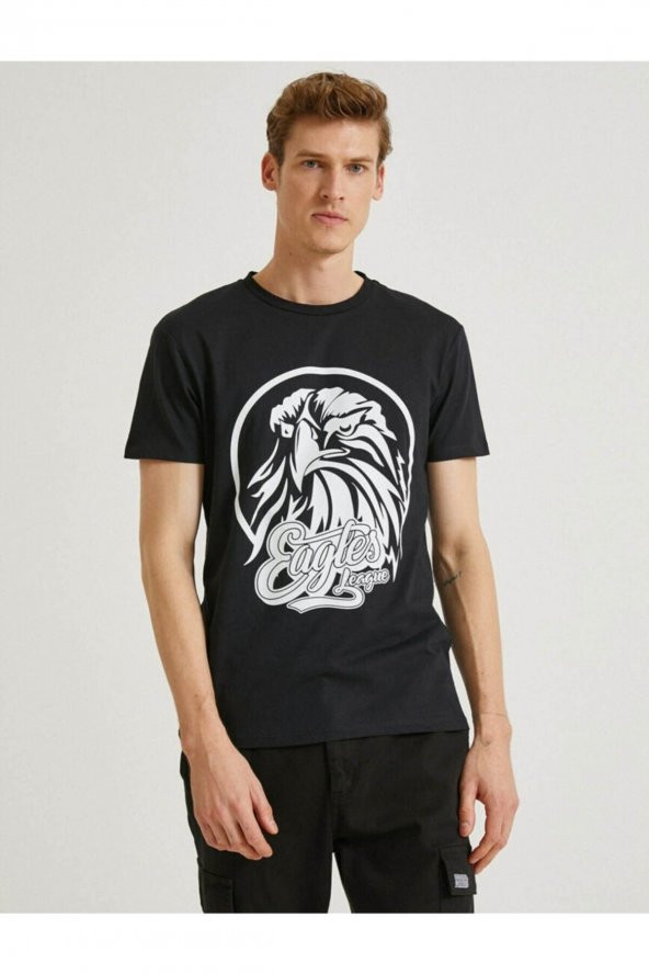 KOTON Erkek Çocuk T-shirt Siyah - Resim 3