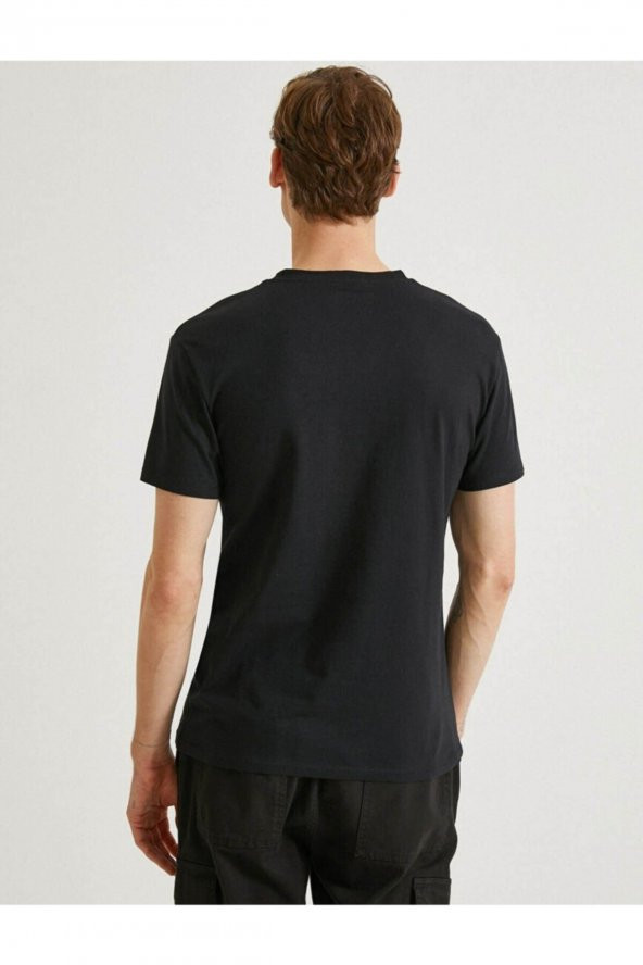 KOTON Erkek Çocuk T-shirt Siyah - Resim 4