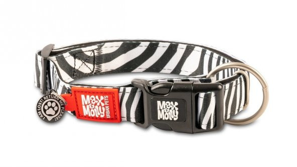 Max & Molly Smart ID Zebra Köpek Boyun Tasması-Medium Desenli Renk XS Beden - 1
