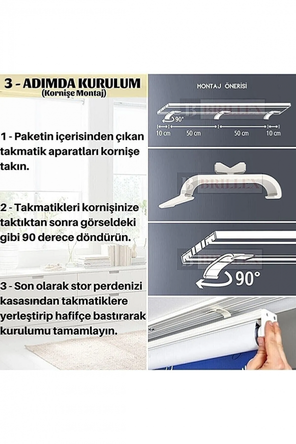 KAHVERENGİ R-07 ZEBRA PERDE - 1