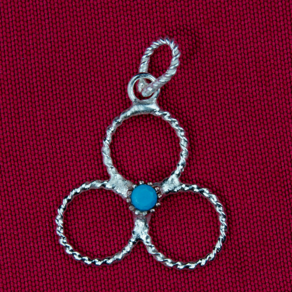 Üçlü Yuvarlak Kolye Ucu