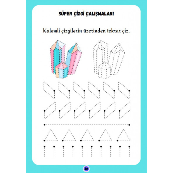 Okul Öncesi Süper Çizgi Çalışmaları YAZ-SİL Kitabı - 5