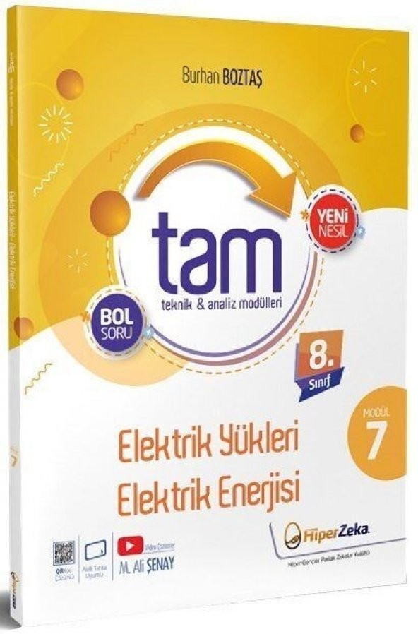 Hiper Zeka 8. Sınıf Fen Bilimleri TAM Teknik Analiz Modülleri 7 Elektrik Yükleri ve Elektrik Enerji