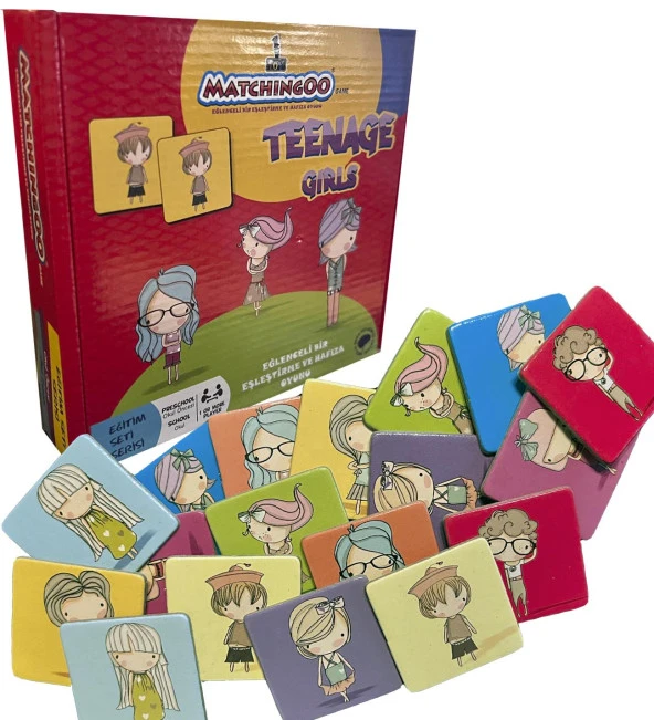Matchingoo Eşleştirme Ve Hafıza Kartları: Teenage Girls - 4