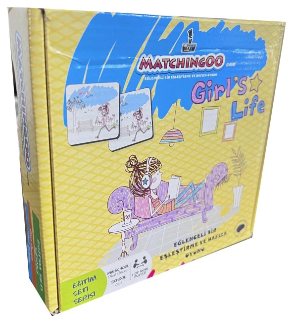 Matchingoo Eşleştirme Ve Hafıza Kartları: Girls Life - 2