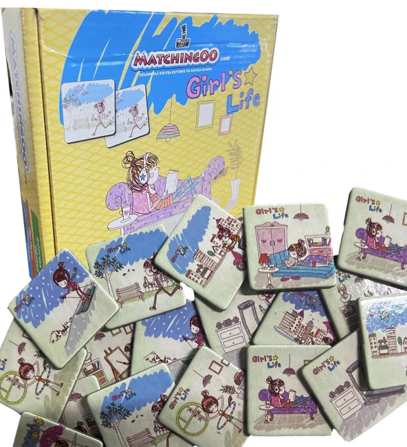 Matchingoo Eşleştirme Ve Hafıza Kartları: Girls Life - 3