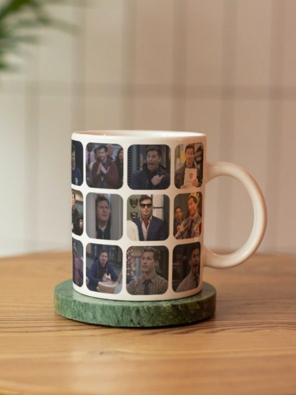 Jake Peralta Karma Sahneler Baskılı Kupa Bardak Brooklyn Nine Nine -Doğum Günü Hediye Kahve Bardağı