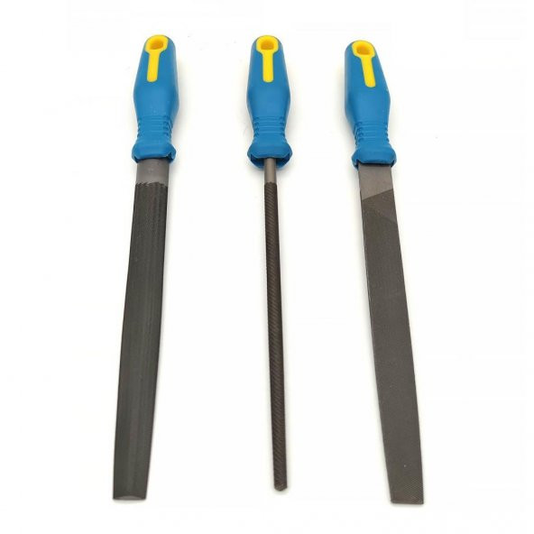 PLD Saplı Eğe Takımı 3 Parça 200mm 8" - 2