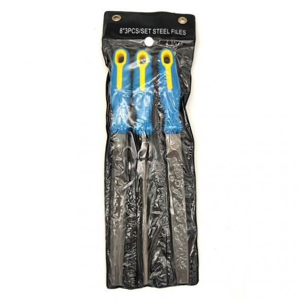 PLD Saplı Eğe Takımı 3 Parça 200mm 8" - 4