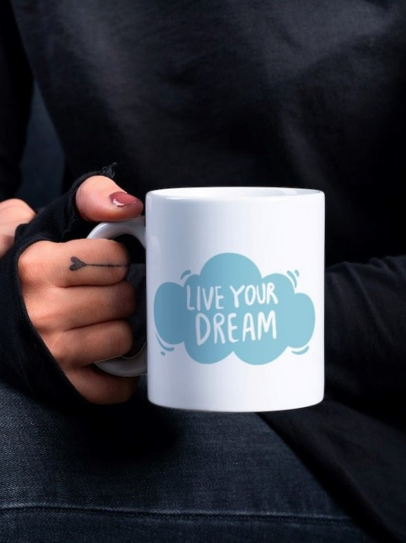 Motivasyon Temalı Özel Tasarım Baskılı Kupa Bardak Hediye Çay-Kahve Bardağı