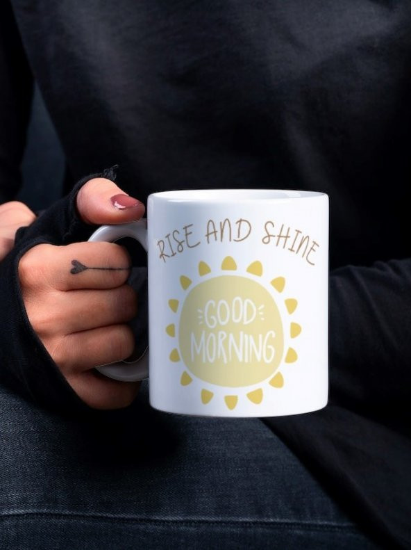 Motivasyon Temalı Özel Tasarım Baskılı Kupa Bardak Hediye Çay-Kahve Bardağı