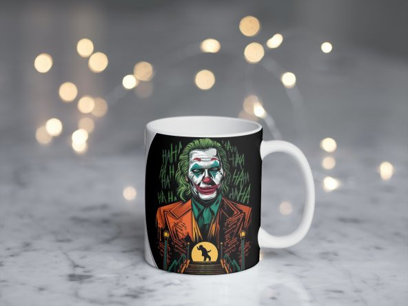 Joker Temalı Özel Tasarım Baskılı Kupa Bardak 001 - 2