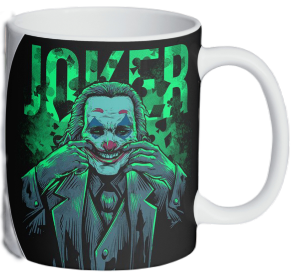 Joker Temalı Özel Tasarım Baskılı Kupa Bardak 001