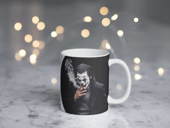 Joker Temalı Özel Tasarım Baskılı Kupa Bardak 001 - 2