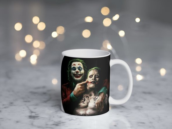 Joker Temalı Özel Tasarım Baskılı Kupa Bardak 001 - Resim 2
