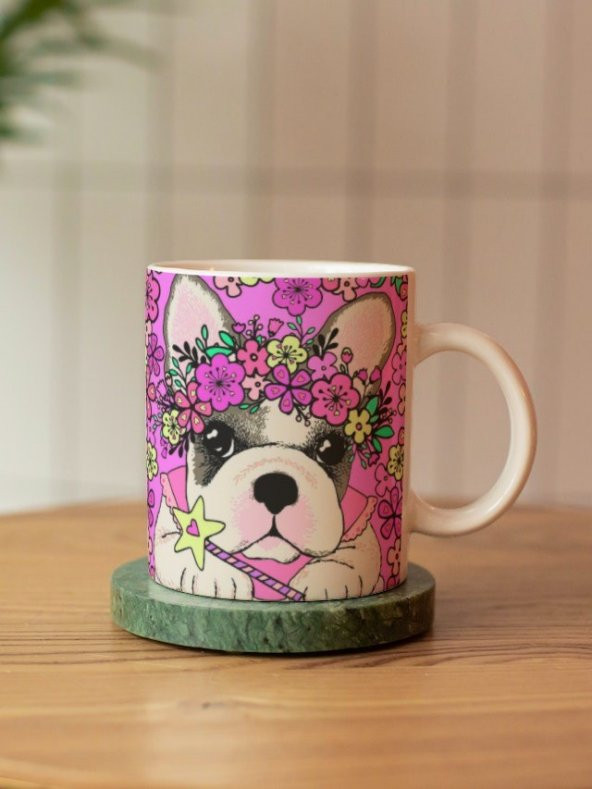 Köpek Özel Tasarım Eğlenceli Baskılı Kupa Bardak Hayvansever Hediye Kahve Bardağı