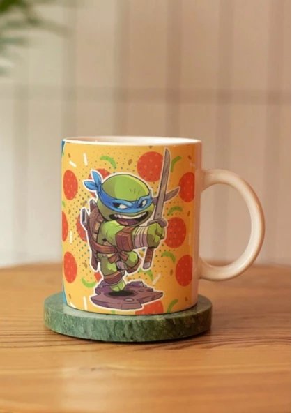 Ninja Kaplumbağalar Ninja Turtles Özel Tasarım Baskılı Kupa Bardak-Kahve Bardağı Hediye