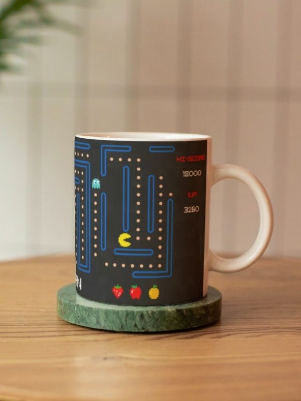 Atari Oyunları Nostalji Oyunlar Özel Tasarım Baskılı Kupa Bardak-Çay Kahve Bardağı Hediye - 2