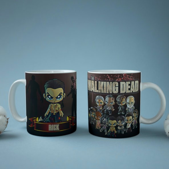 The Walking Dead Temalı Özel Tasarım Baskılı Kupa Bardak 001 - 3