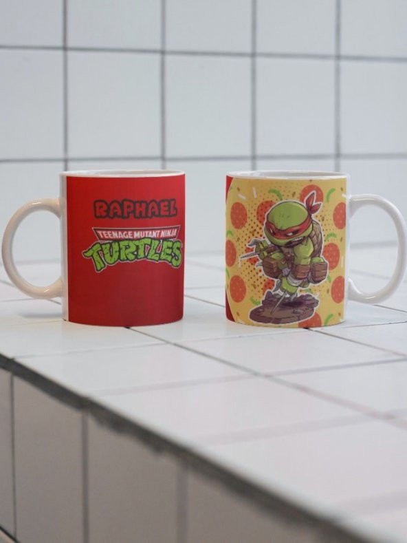 Ninja Kaplumbağalar Ninja Turtles Özel Tasarım Baskılı Kupa Bardak-Kahve Bardağı Hediye - 2