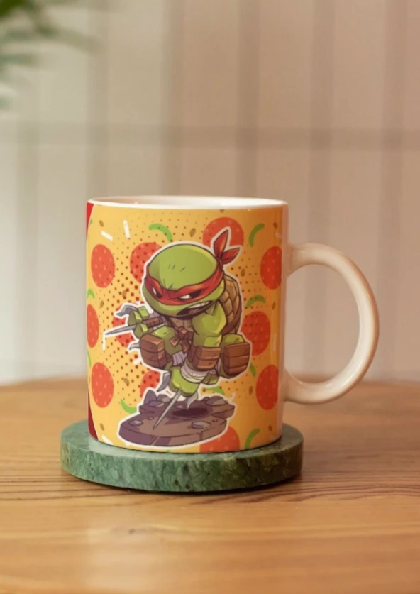 Ninja Kaplumbağalar Ninja Turtles Özel Tasarım Baskılı Kupa Bardak-Kahve Bardağı Hediye