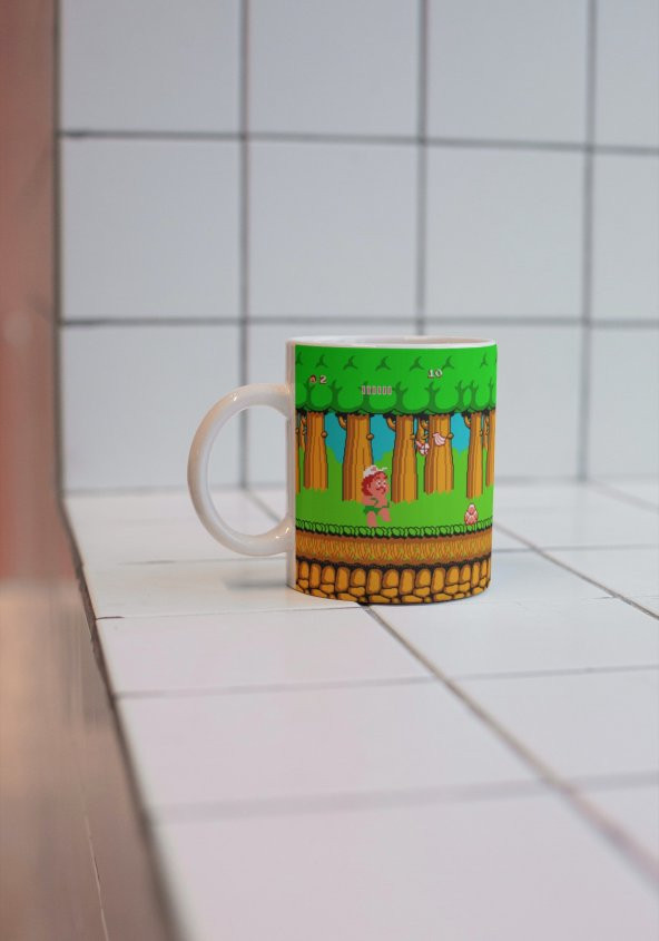 Atari Oyunları Nostalji Oyunlar Özel Tasarım Baskılı Kupa Bardak-Çay Kahve Bardağı Hediye - 3