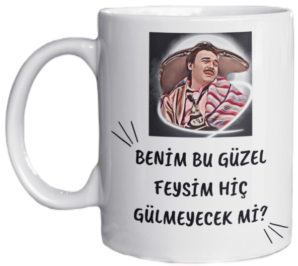 Avrupa Yakası Burhan Altıntop  Eğlenceli Yazılı Özel Tasarım Baskılı Kupa Bardak 002
