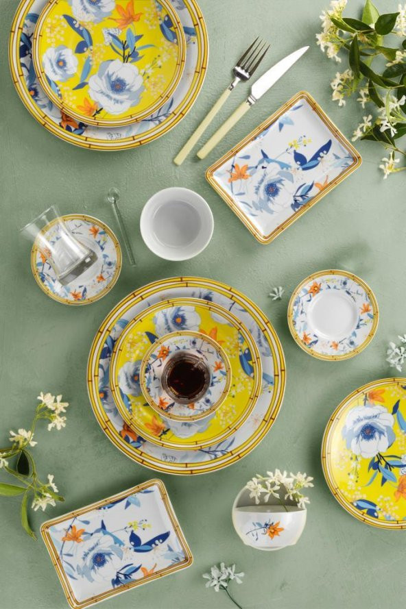 Kütahya Porselen Flora 50 Parça Yemek ve Kahvaltı Takımı - 2