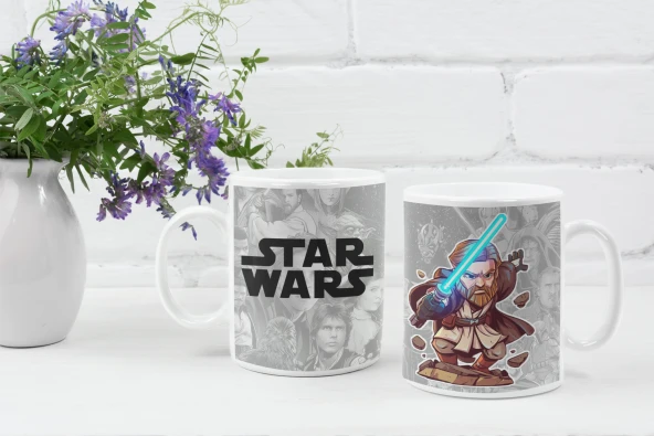 Star Wars Temalı Özel Tasarım Baskılı Kupa Bardak 001
