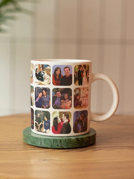 Friends Chandler Monica Karma Özel Tasarım Sahneler Baskılı Kupa Bardak-Doğum Günü Hediye