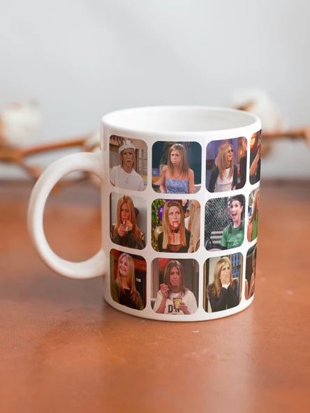 Friends Rachel Green Karma Özel Tasarım Sahneler Baskılı Kupa Bardak-Doğum Günü Hediye - Resim 2