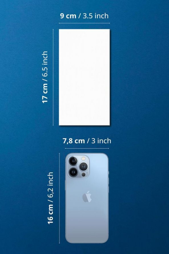 9x17 cm Pres Kompozit Tuval 3lü Set - 3