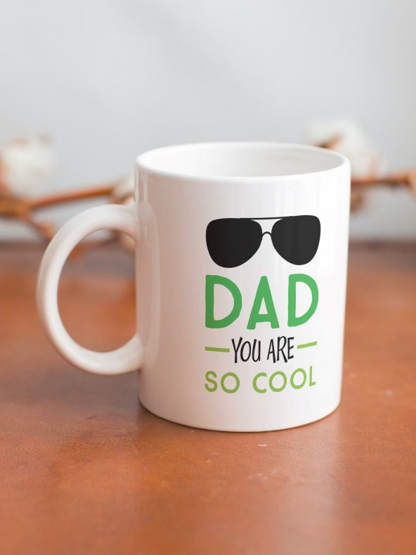 Baba Temalı Yazılı Özel Tasarım Baskılı Kupa Bardak Babalar Günü Hediye - Resim 2