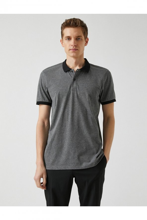 KOTON Basic Polo Yaka Tişört - 3
