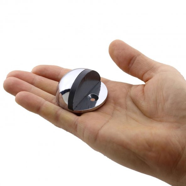 Kapı Stoperi Tamponu Vidalı Metal Kapı Stopu Çarpma Önleyici Krom - Resim 6