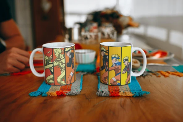 Anime Naruto Özel Tasarım Baskılı Kupa Bardak Hediye Kupa Bardak Çay-Kahve Bardağı - Resim 3