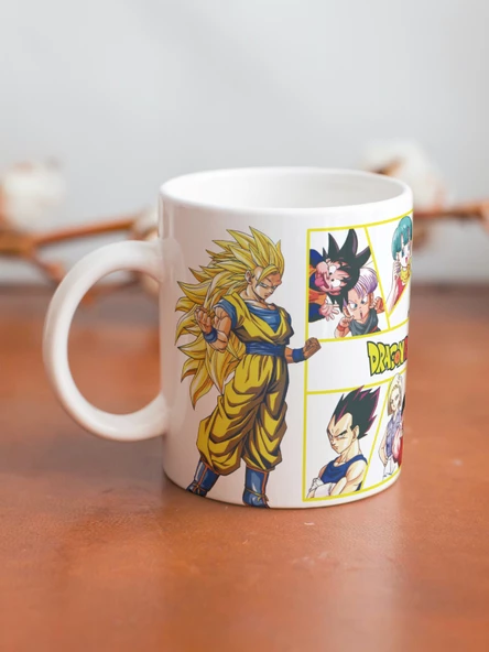 Anime Dragon Ball Özel Tasarım Baskılı Kupa Bardak Hediye Kahve Bardağı Hediye Kupa Bardak - 2