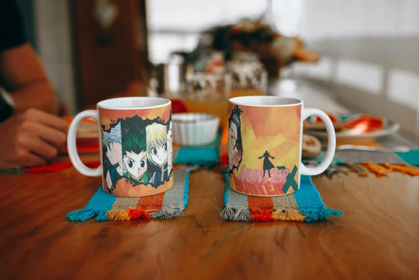 Anime Hunter x Hunter Özel Tasarım Baskılı Kupa Bardak Hediye Kupa Bardak Çay-Kahve Bardağı - Resim 3