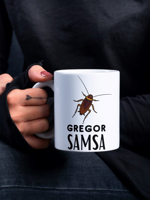 Gregor Samsa Franz Kafka Dönüşüm Özel Tasarım Baskılı Kupa Bardak- Hediye Kahve Bardağı