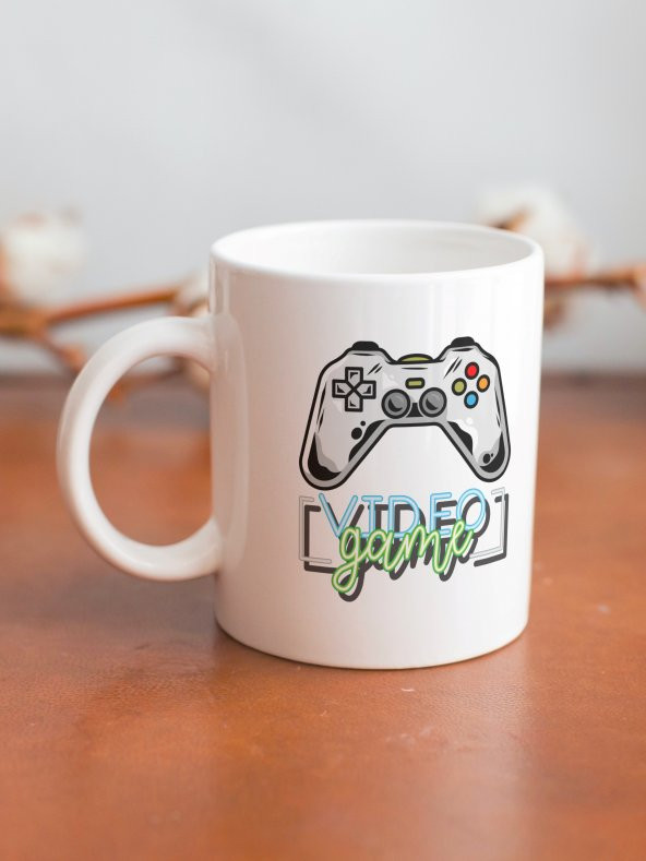 Gamer-Oyuncu Temalı Özel Tasarım Baskılı Kupa Bardak Gamer Kupa Bardak Kahve Bardağı - 2