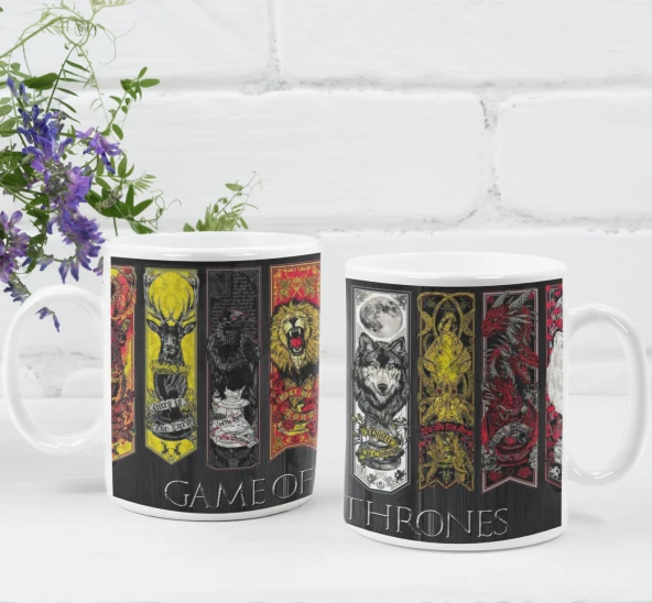 Game Of Thrones Temalı Özel Tasarım Baskılı Kupa Bardak 001 ürün görseli