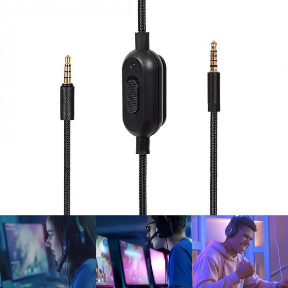 Logitech G433 G233 GPRO GPROX Uyumlu Gaming Mikrofonlu Kulaklık Ses Kablosu - 3