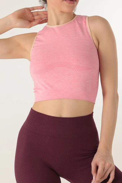 Miorre Seamless Kadın Kalın Askılı Crop - 2