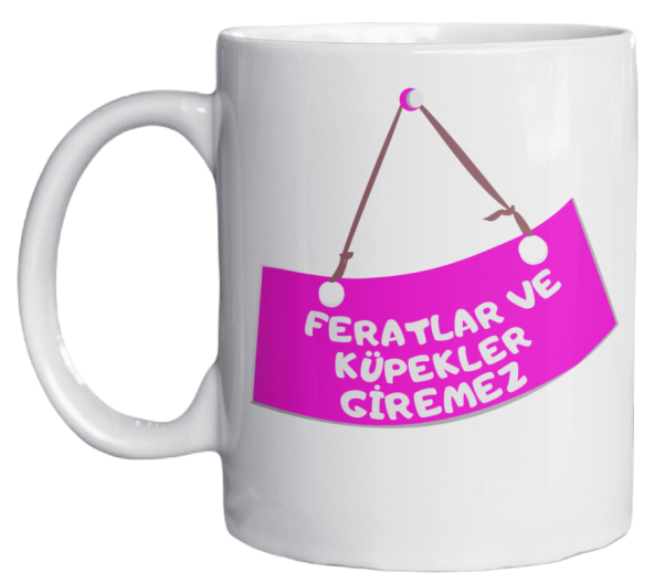 Cennet Mahallesi Dizi Replik Baskılı Kupa Bardak Özel Sublimasyon Baskı Gibi Pembe