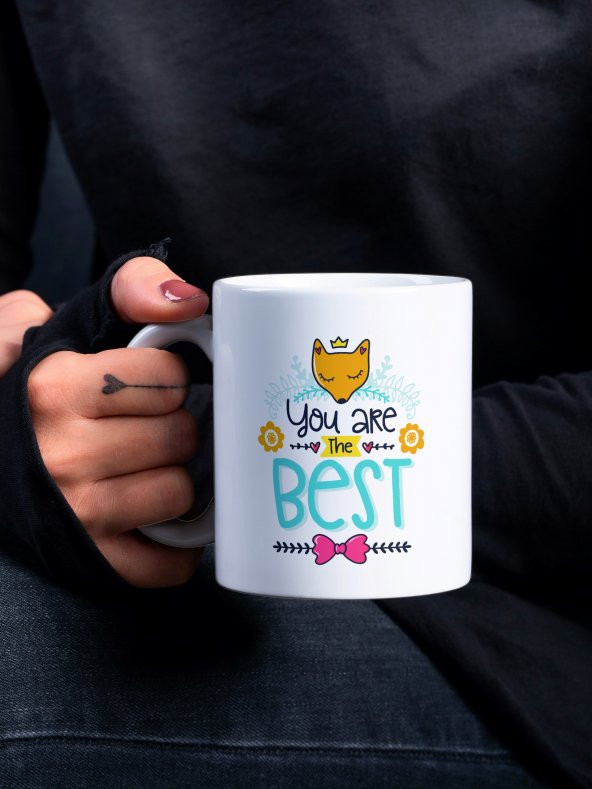 Renkli Lettering Serisi Özel Tasarım Baskılı Kupa Bardak Eğlenceli Kupa Bardak Kahve Bardağı