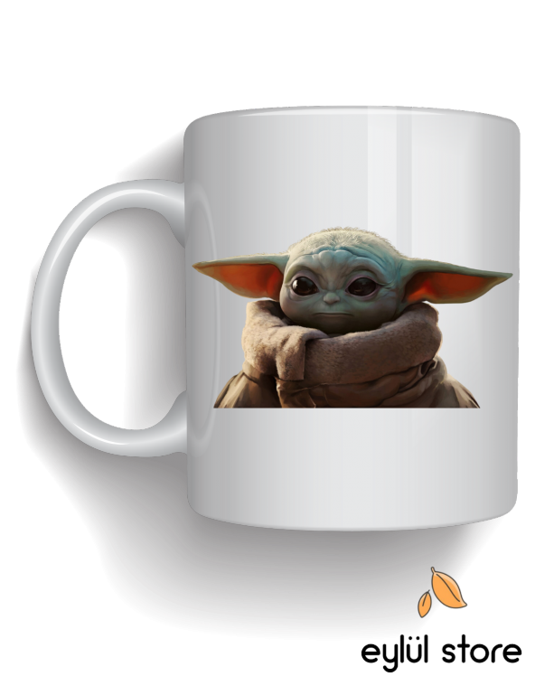 Baby Yoda Temalı Tasarım Baskılı Kupa Bardak Kahve Bardağı